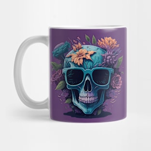 Pastel Flower Skull Mug